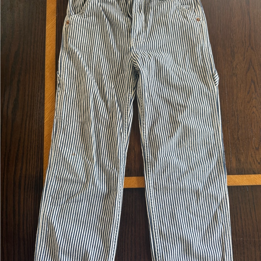 Hey Gang striped carpenter jeans